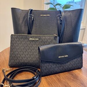Michale Kors 3 in 1 Black Tote